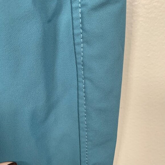 Ovation Aqua-X Silicone Knee Patch Breeches Size 30 R blue silicone equestrian - Picture 7 of 12